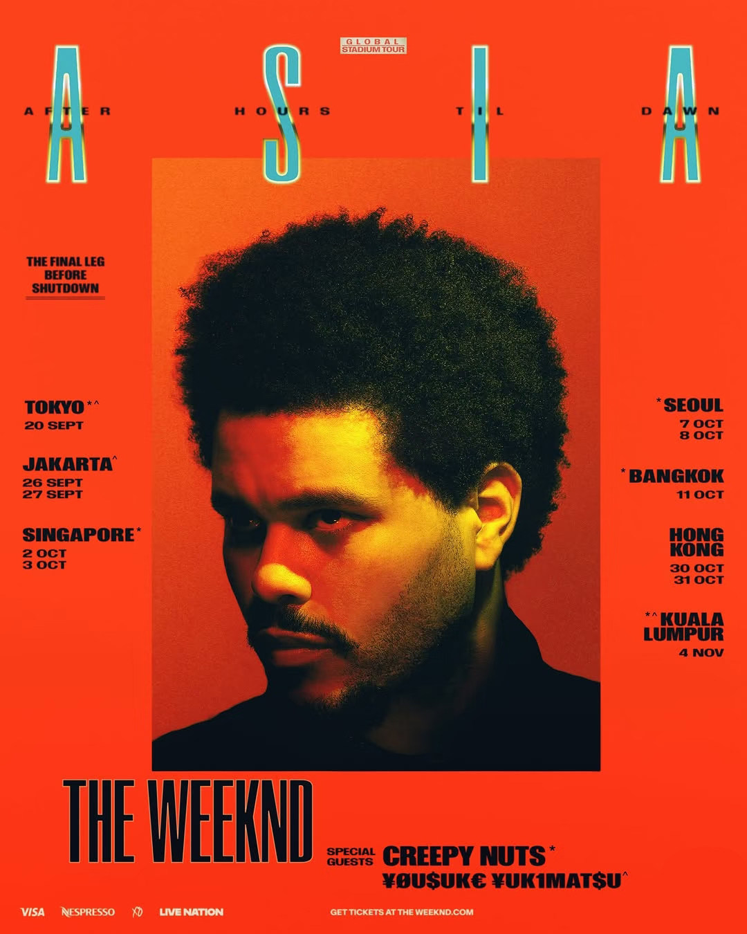 The Weeknd 2026 《After Hours Til Dawn》巡演-吉隆坡站海报