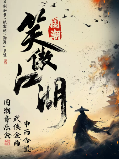 《笑傲江湖》侠客行-经典武侠金曲·民乐新国潮音乐会海报