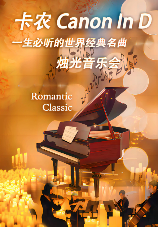 卡农—一生必听的世界经典名曲烛光音乐会海报